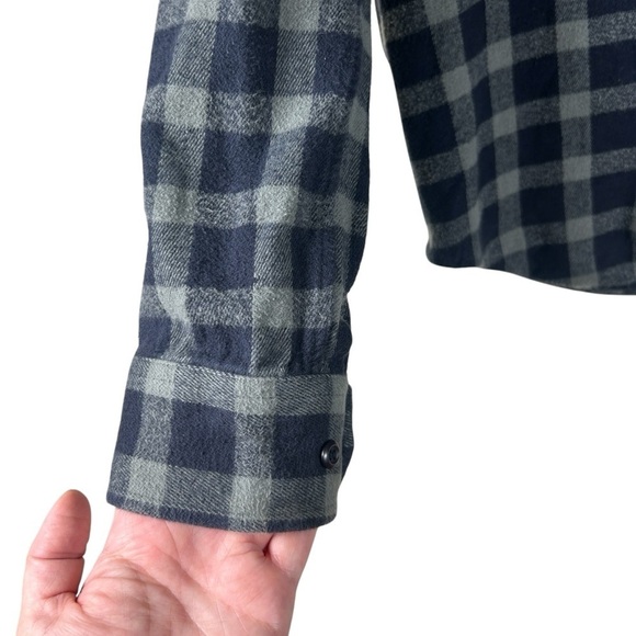 Altamont Men's Plaid Flannel Blue Gray Size Large - Picture 6 of 8